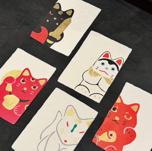 手摺りはがき　「縁起」シリーズ