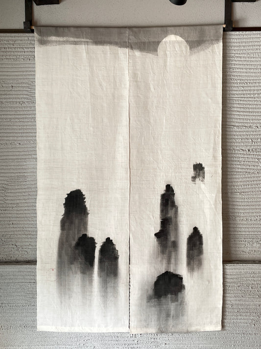 暖簾　山水