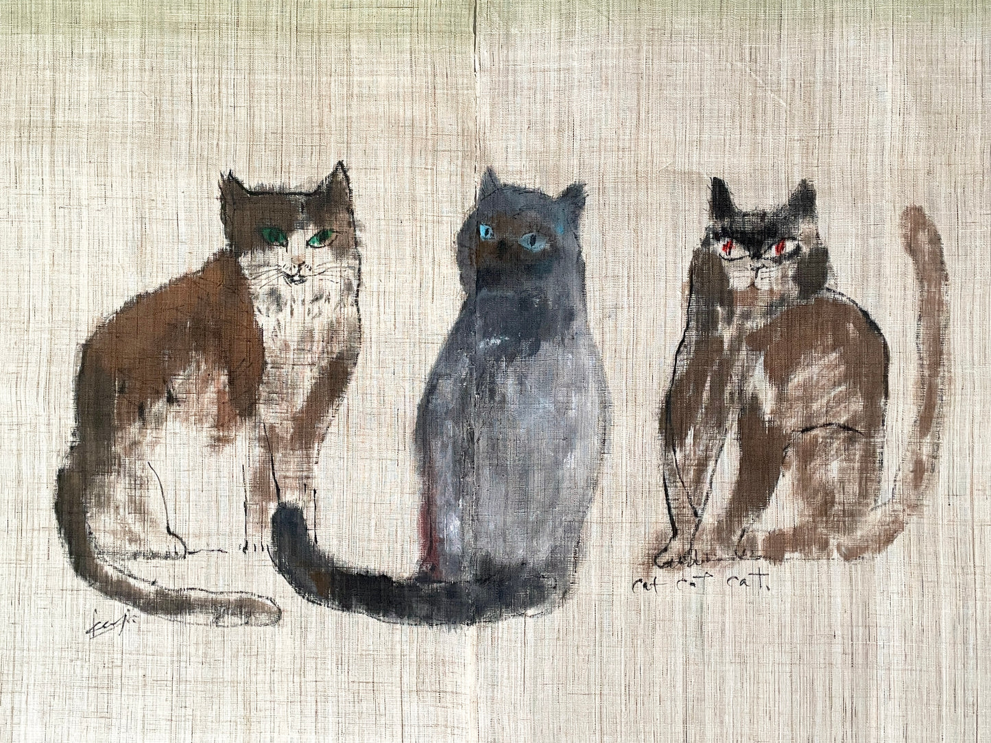 暖簾　CatCatCat