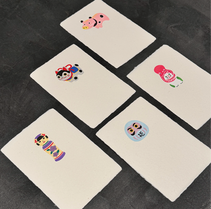 Hand-printed Postcard "Folk Crafts" Series